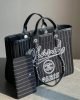 2ABFA34A-5D59-2039-76FD-DB44827F5A9A.jpg CHANEL Deauville 2wayTote Bag Black A66941 Cotton Leather
