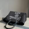 2ACAFA43-8B2E-AA61-8994-A50576B8C92D.jpg CHANEL Deauville 2wayTote Bag Black A66941 Cotton Leather