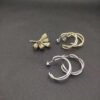 2B42867E-F769-0AE7-4085-898E82DABE9A.jpg Crossover Hoop Earrings Sterling Silver with 18K Yellow Gold 33.7mm - Gold