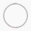 2B6099DA-92A3-84C6-6167-84670177B5BE.jpg DY Madison® Chain Necklace Sterling Silver with 18K Rose Gold, 8.5mm