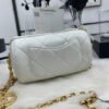 Chanel Bowling Mini White Bag For Women 11cm/4.3in
