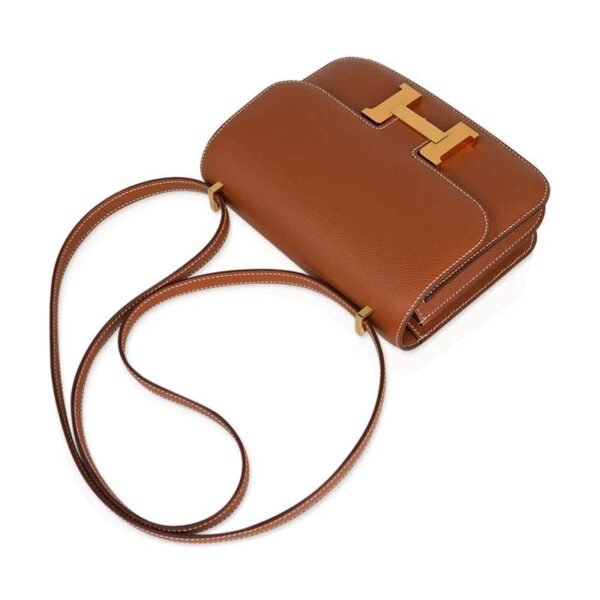 2B96D3A4-23A5-1CB2-B25D-F41E0CE9789D.jpg Constance 18 Mini Bag Gold w/ Gold Hardware Epsom Leather