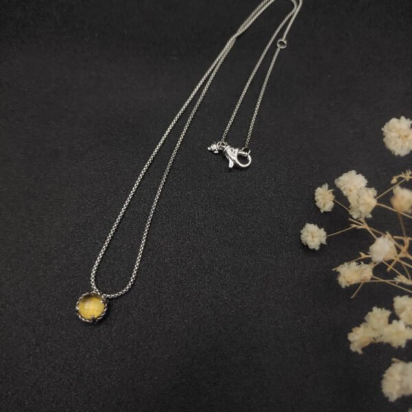 2BABFE6B-14E2-DCD5-4DE5-49D74474AA9E.jpg Petite Chatelaine® Necklace Sterling Silver with Citrine, 10mm