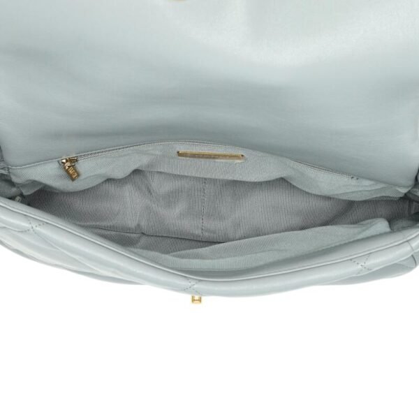 Lambskin Quilted Medium Chanel 19 Flap Dark Grey