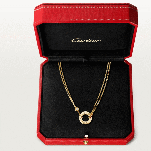 LOVE NECKLACE, 2 DIAMONDS