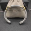 2DCF4F9F-0EFD-C4DB-E465-A6B08F16909C.jpg X Classic Cable Station Bracelet Sterling Silver with 14K Yellow Gold, 7mm