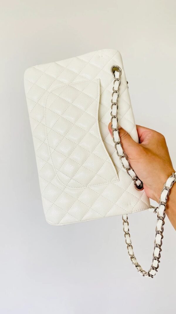 Chanel Small Classic Handbag White For Women, Women&rsquo;s Bags 9.1in/23cm
