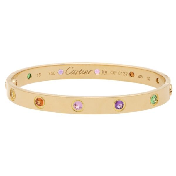 2DDABC1C-E329-B841-4432-B7DC893E54C9-1.jpg Multi Gem Love Bracelet in 18k Yellow Gold