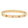 2E2FC3F9-4C35-E351-B6B5-A5F910B9124E-1.jpg Multi Gem Love Bracelet in 18k Yellow Gold
