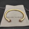 Classic Cablespira&reg; Bracelet 18K Yellow Gold with Champagne crystal and Diamonds, 5mm