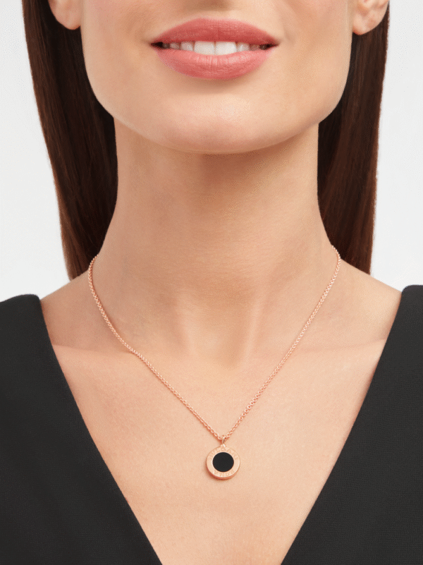 Bulgari Double Faceted Gemstone Necklace