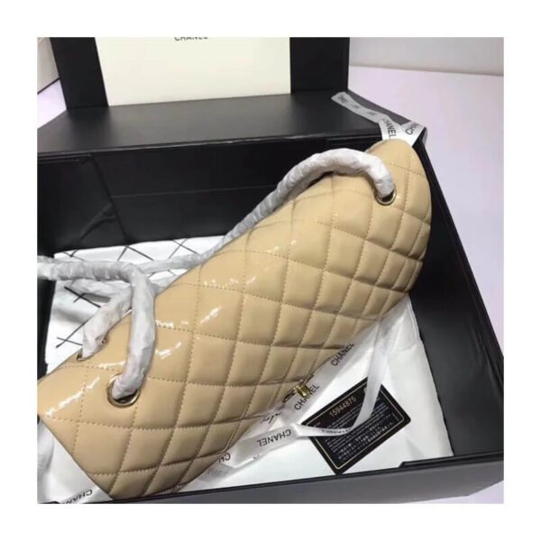 Chanel Pantent Leather 30Cm Class-Flap Bag A1113