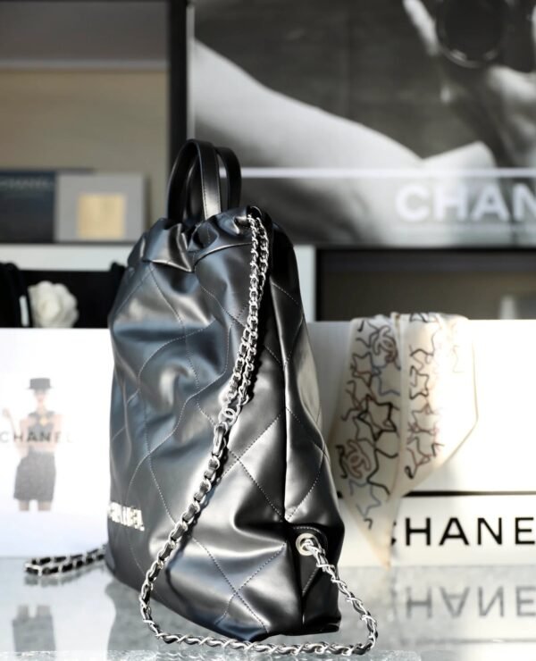 Chanel Large CHANEL 22 Backpack Black For Women, Women&rsquo;s Bags 19.9in/51cm AS3313 B08037 NH627