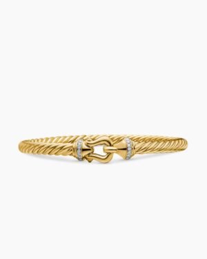 3095F49A-9499-690C-4F88-72CEDC220FB5.jpg Buckle Cablespira® Bracelet 18K Yellow Gold with Diamonds, 5mm
