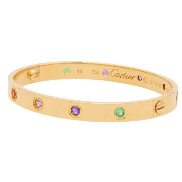 30C82262-67F7-73F5-5CA4-A2F121EEF4AC-1.jpg Multi Gem Love Bracelet in 18k Yellow Gold