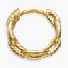 311FDBF1-892B-7D7B-A293-56B911E63147.jpg Stax Chain Link Huggie Hoop Earrings 18K Yellow Gold with Diamonds, 12.5mm