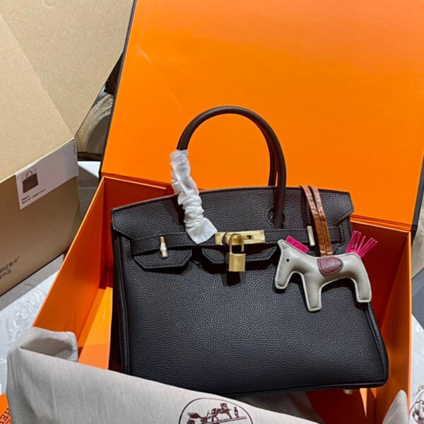 Birkin 30 Bag - Dark Grey