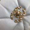 Chanel 19 HandBag White For Women 10.1in/26cm AS1160
