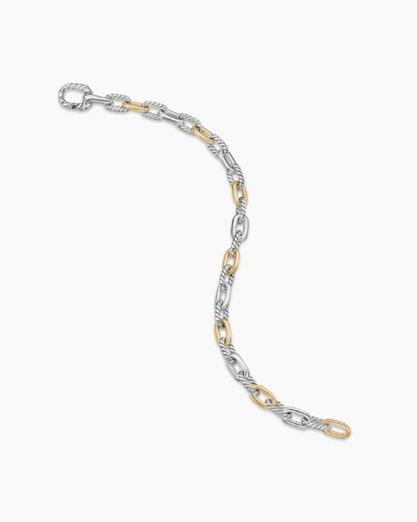 DY Madison&reg; Chain Bracelet Sterling Silver with 18K Yellow Gold