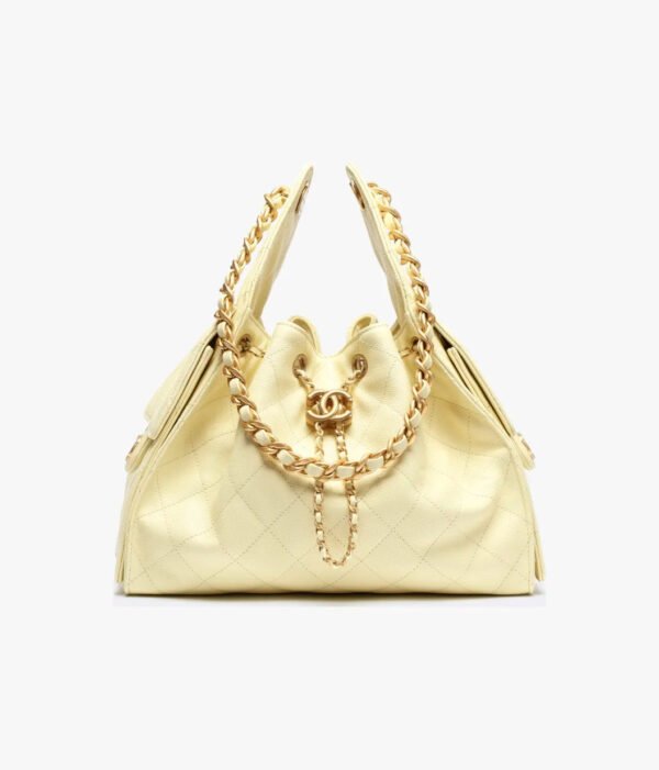 CHANEL 25 small bag(Light Yellow)