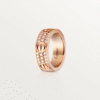 LOVE RING, DIAMOND-PAVED