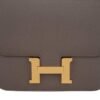 Mini Constance 18 Bag Etain Epsom Leather with Gold Hardware
