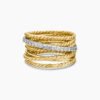 348AAEEB-E790-80CD-A510-547FFD774D47.jpg Crossover Ring 18K Yellow Gold with Diamonds - 6