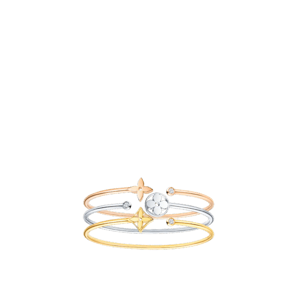 Idylle Blossom Twist Bracelet, Pink Gold