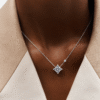 3870FFCF-3AB0-9304-71DA-FA315D3975D1.png Color Blossom Bb Star Pendant, White Gold, Grey Mother-Of-Pearl And Diamond