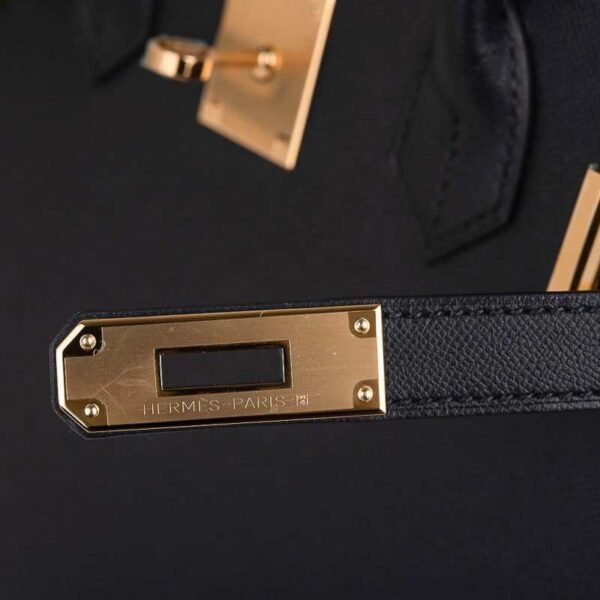 392ED293-B983-02F2-8126-EF977AB9322A.jpg Birkin Sellier Limited Edition 30 Bag Black Veau Graine Monsieur Laiton