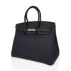 Limited Edition Birkin 30 Bag Plomb (Off Black) Togo Leather with Gold Hardware