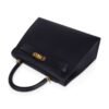 Kelly Sellier 25 Bag Black Epsom Gold Hardware New