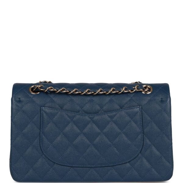 39FAEFAF-03B4-8186-DEAD-338664C73C7E.jpg Medium Classic Double Flap Bag Blue Caviar Light Gold Hardware