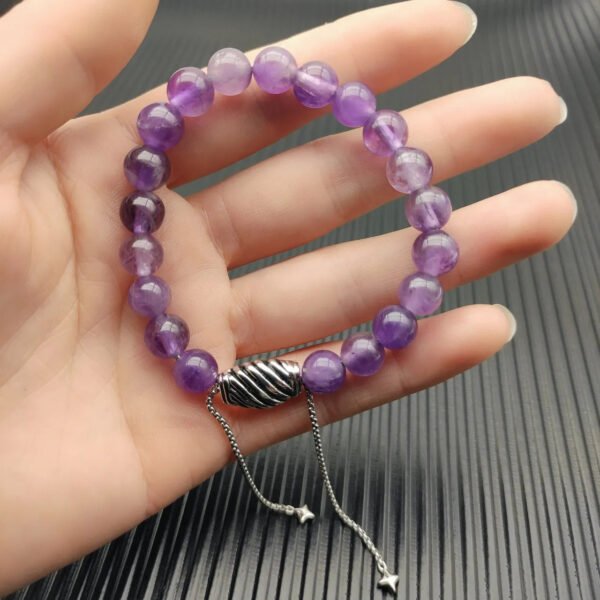 8MM Stretch Rock Crystal Bracelet