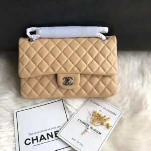 3A425A3F-5246-9EBF-3FF6-CA1E9A337294.jpg Chanel 1112 Apricot Medium Size 2.55 Lambskin Leather Flap Bag