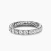 DY Eden Eternity Band Ring Platinum with Diamonds, 3.2mm
