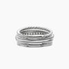 Pav&eacute; Crossover Ring 18K White Gold with Diamonds - 6