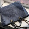 Chanel Deauville Tote 38cm Blue/Black For Women A66941