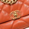 Chanel 19 Handbag 26cm Orange For Women AS1160