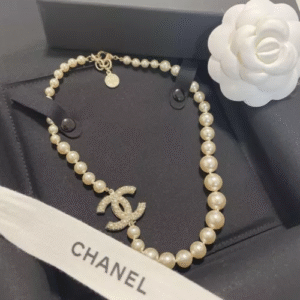 Double C Pearl Necklace