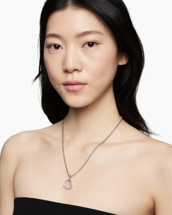 3E149A82-9695-3077-53DC-3FF074F2EDEE.jpg DY Elements® Heart Amulet Sterling Silver with Pink Opal and Diamonds