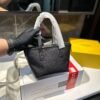 Fendi Dove-Coloured Leather Roll Mini Bag - Brown