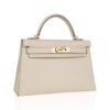 Kelly 25 Sellier Bag Craie Epsom Leather Gold Hardware