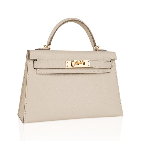 Kelly 25 Sellier Bag Craie Epsom Leather Gold Hardware