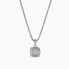 3FD4367D-7E1D-9CF1-80A6-B844CA632B1E.jpg Petite Albion Pendant Necklace Sterling Silver with Pave Diamonds, 7mm