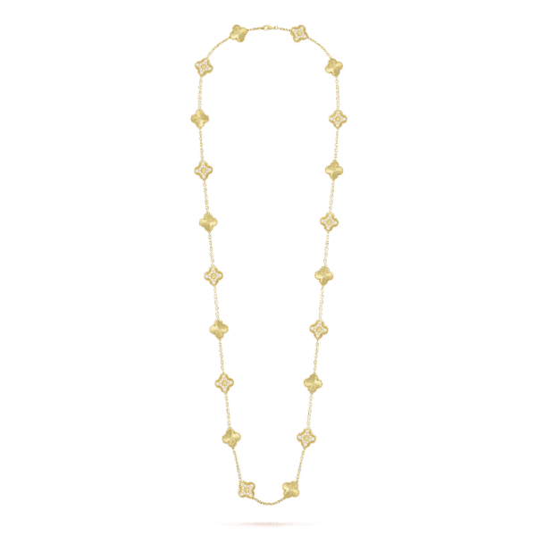 Vintage Alhambra long necklace, 20 motifs