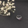 3FEB636B-C813-445E-A819-A9B30FD3FE6D.jpg Petite Wheaton® Ring Sterling Silver with Amethyst and Diamonds, 10mm - 6