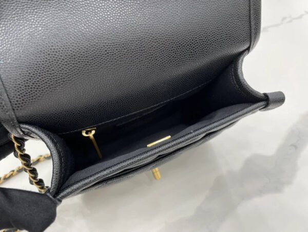 Chanel 22K Flap Bag Black For Women, Women&rsquo;s Bags 8.1in/20.5cm