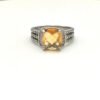 407BF906-2605-7F59-130B-53A298D18EA0.jpg Petite Wheaton® Ring Sterling Silver with Citrine and Diamonds, 10mm