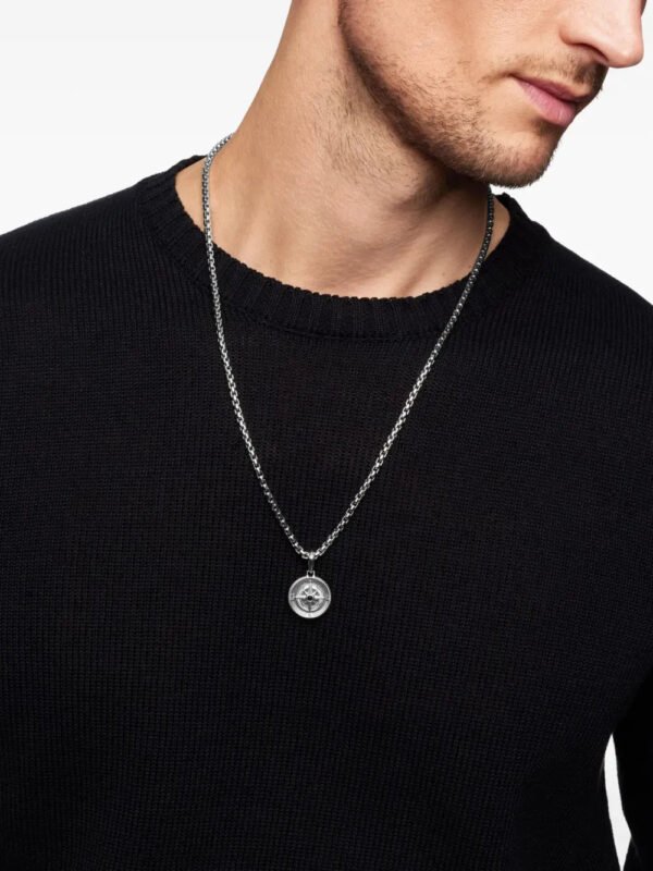 4101742A-74C0-E588-C54A-CEBED1188D4A.jpg David Yurman sterling silver Maritime Compass diamond amulet